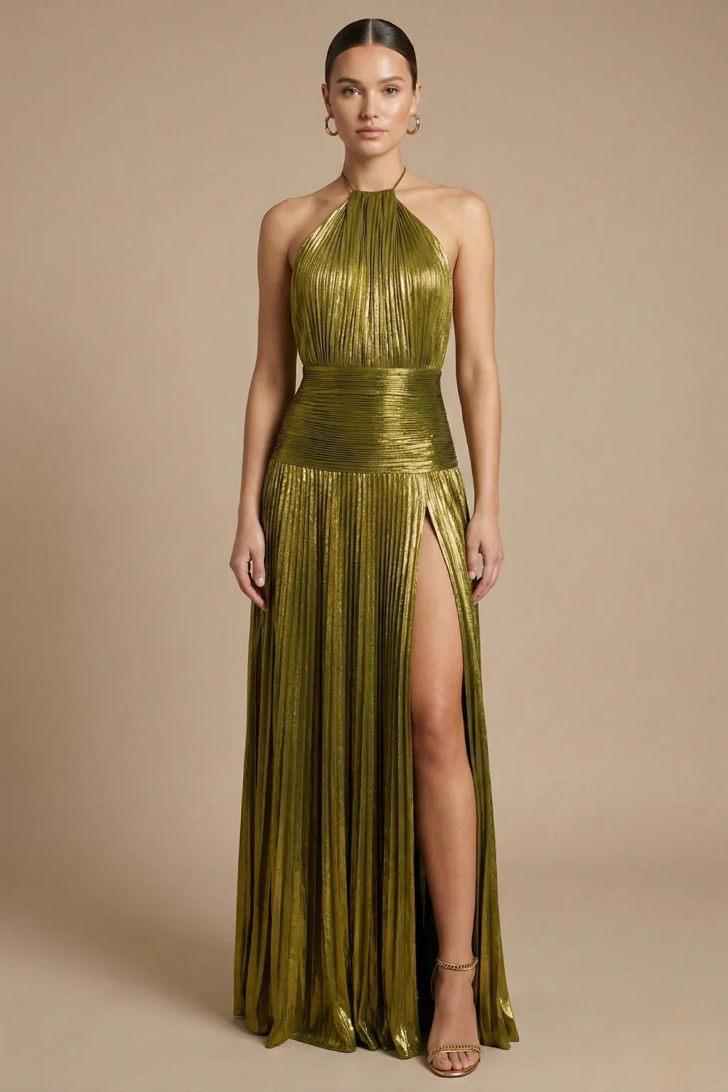 Valina Halter Yaka Maxi Elbise