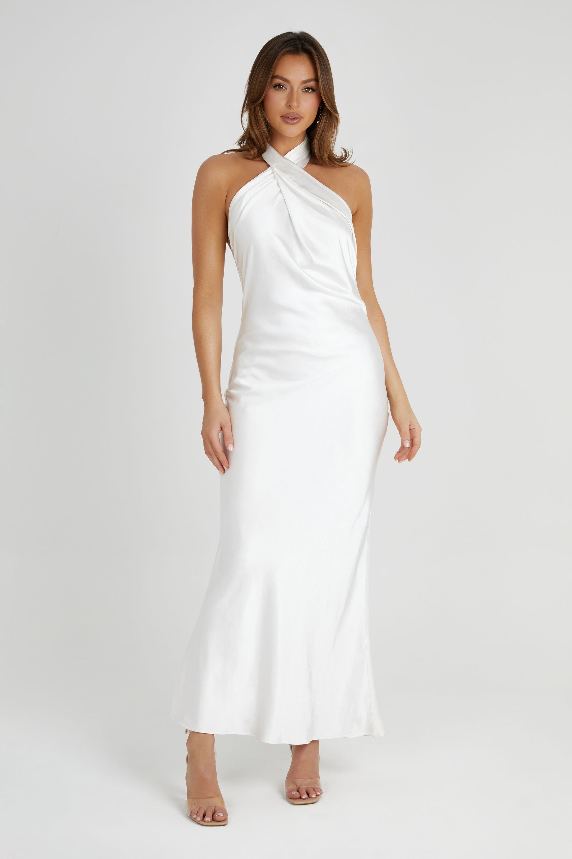 Tessa Saten Maxi Elbise