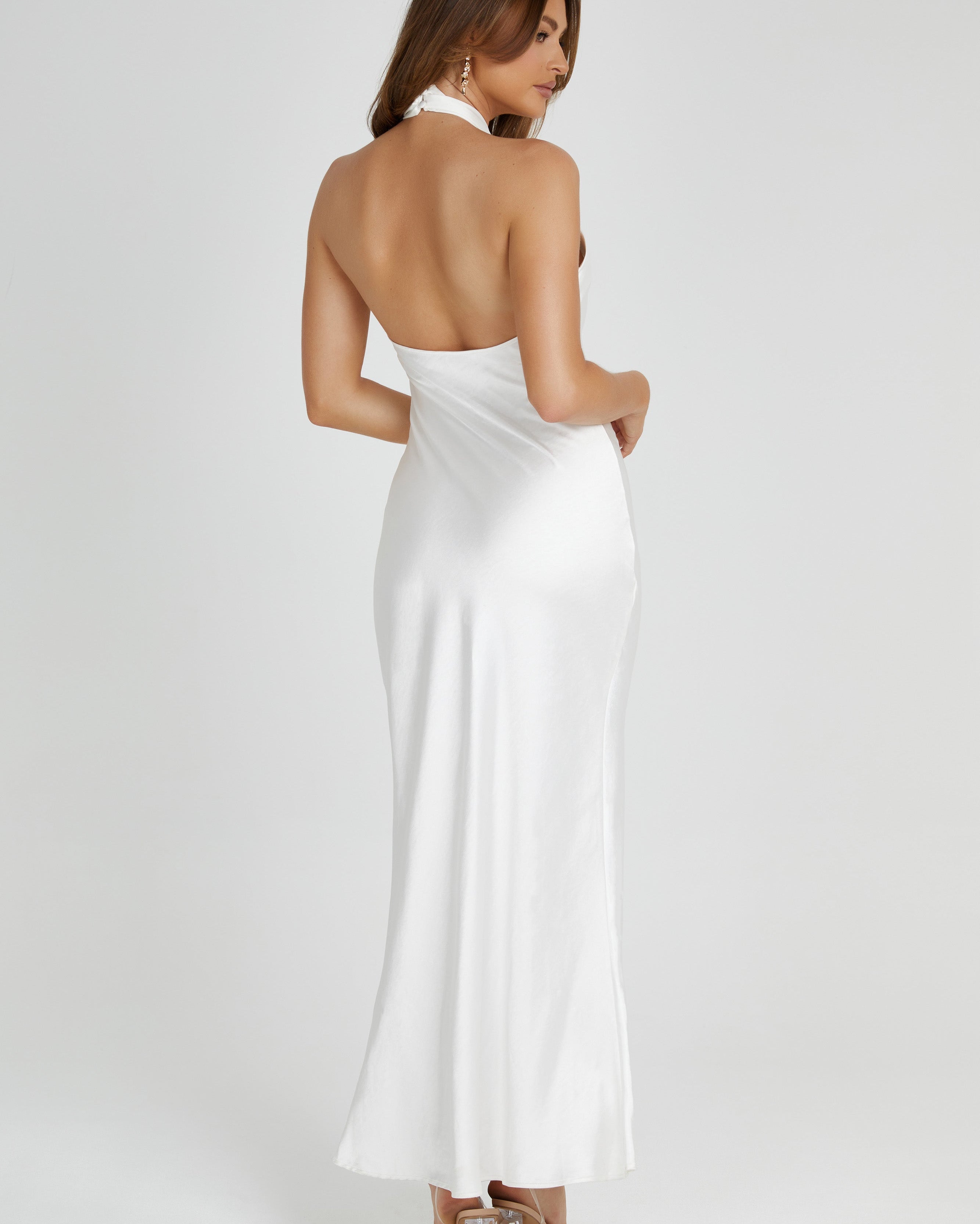 Tessa Saten Maxi Elbise