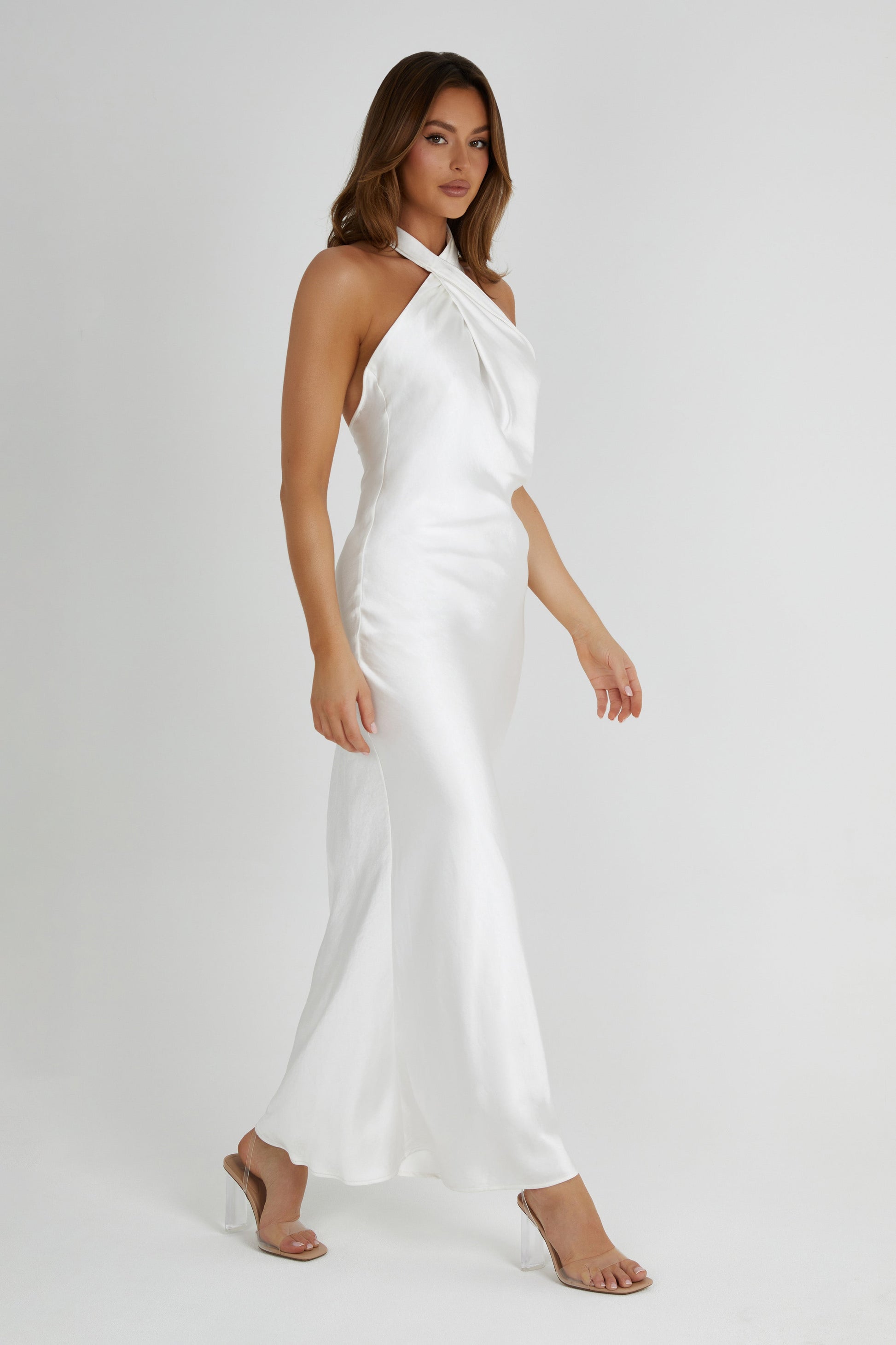 Tessa Saten Maxi Elbise