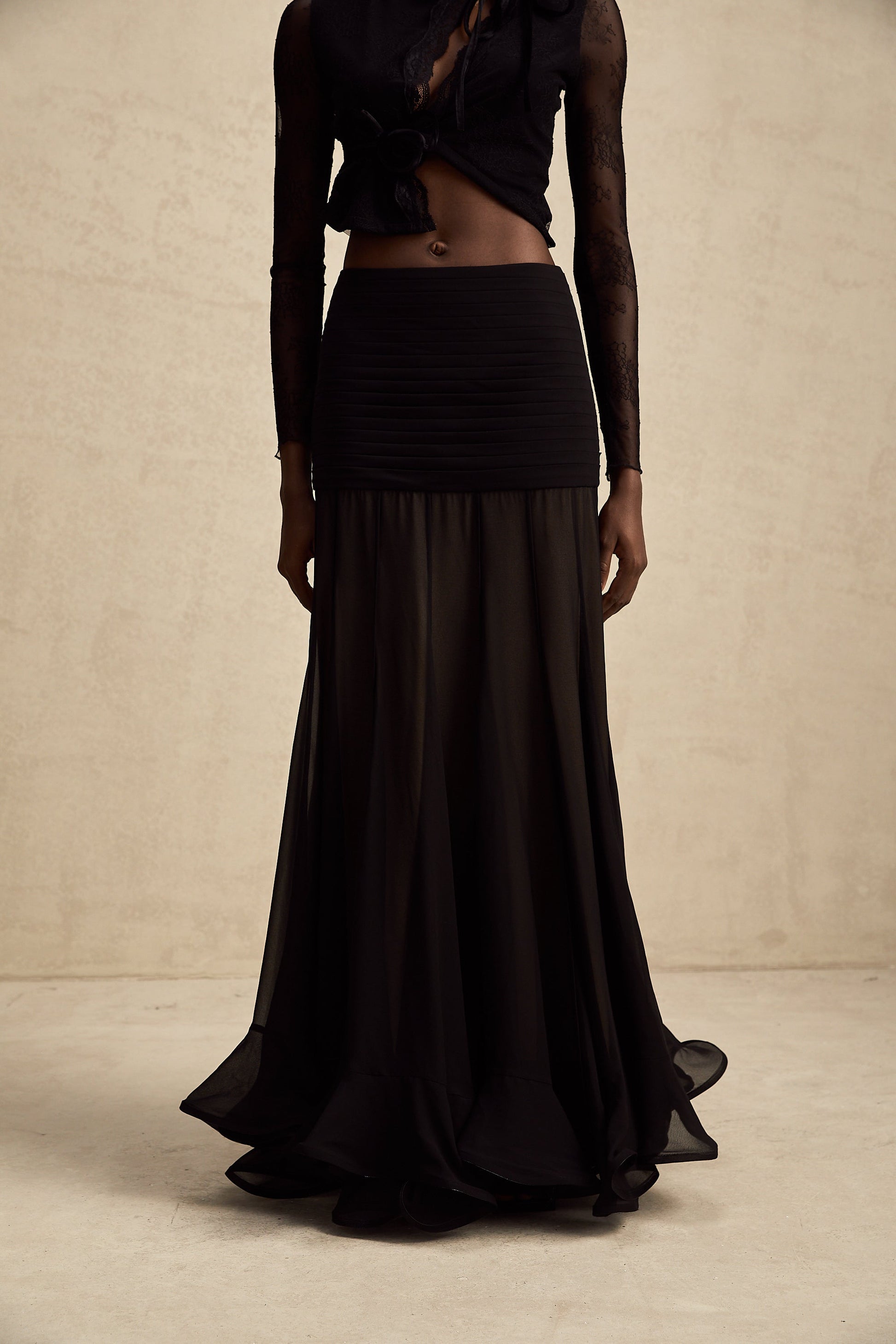 Jacqueline Tül Maxi Etek