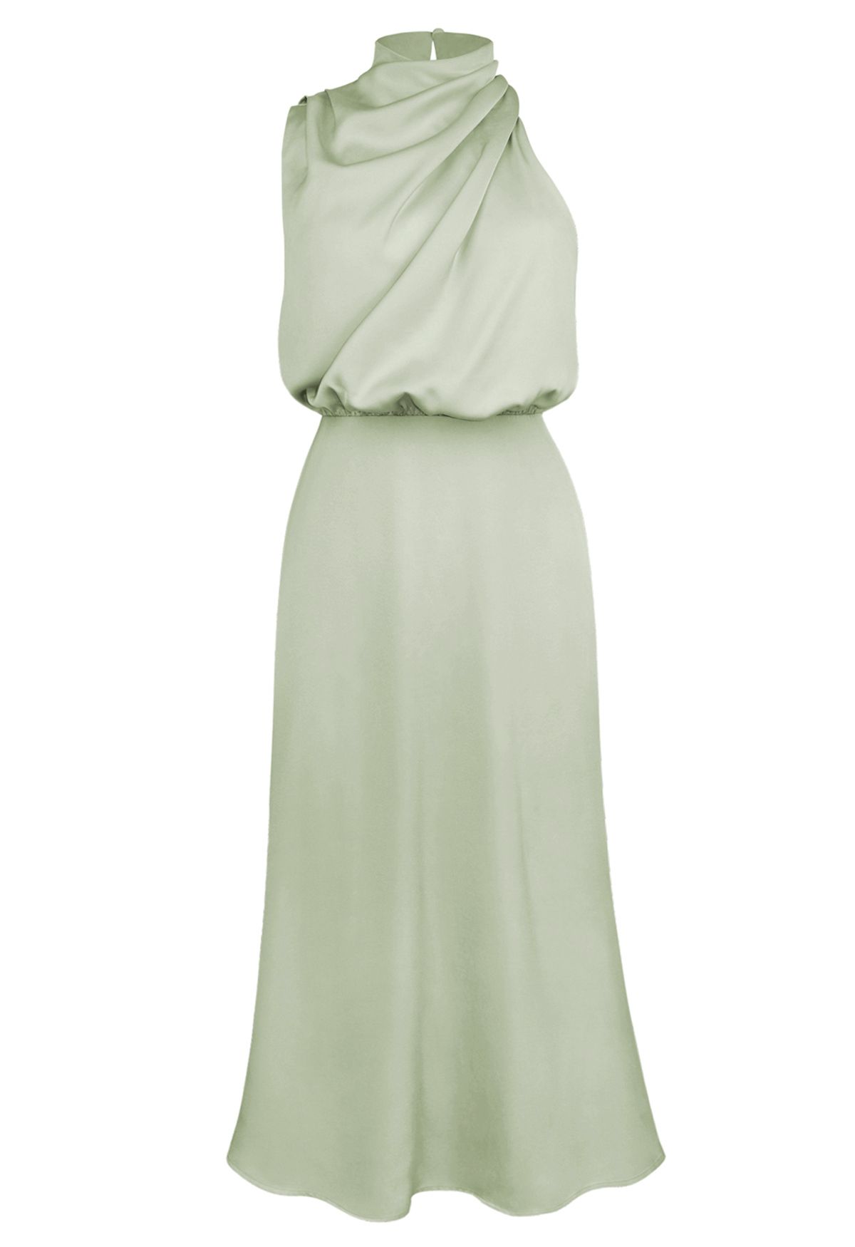 Apricot Asimetrik Midi Elbise