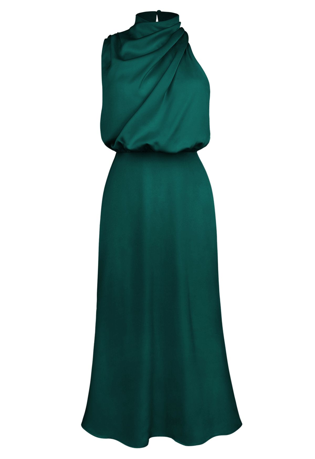 Apricot Asimetrik Midi Elbise