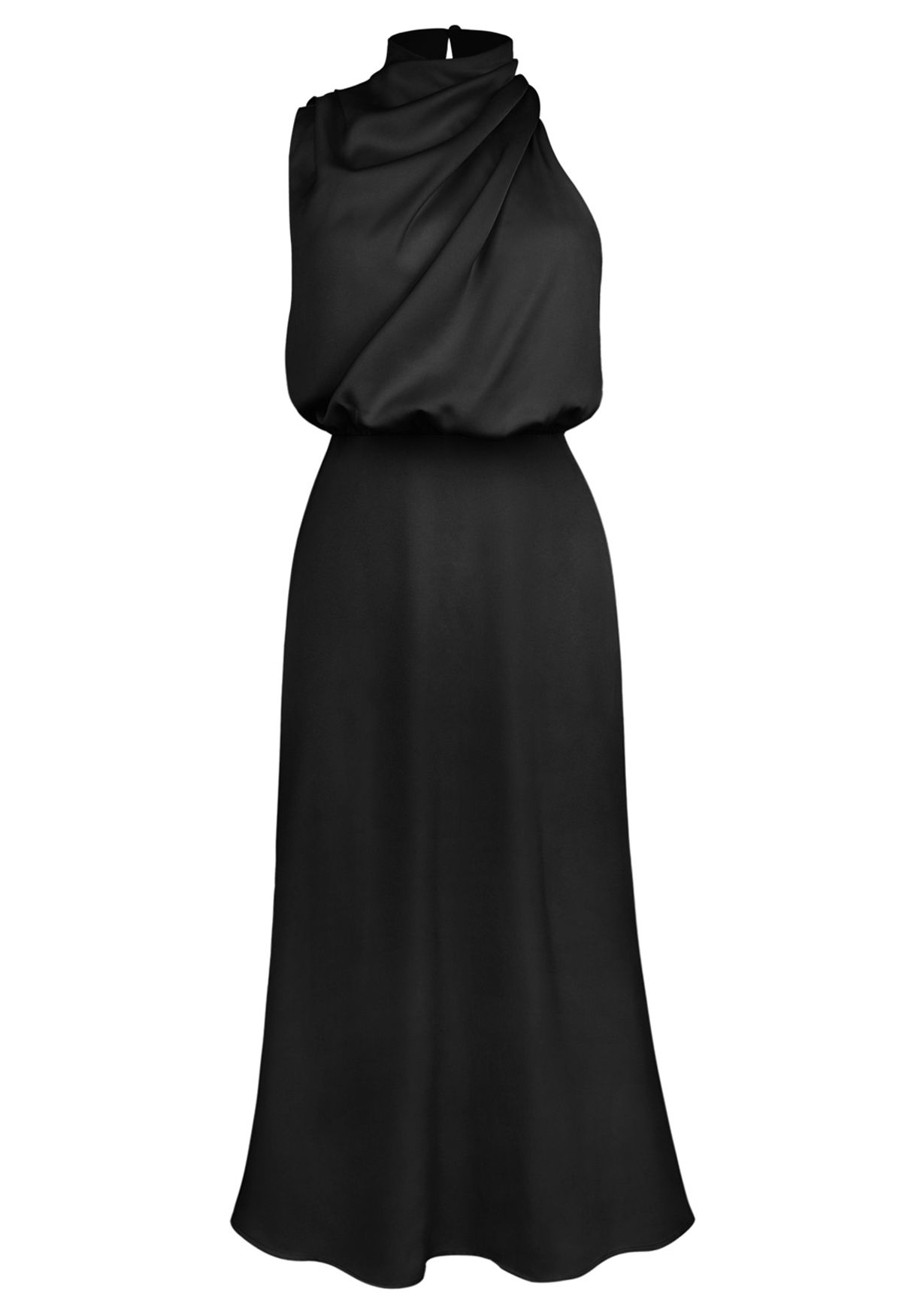 Apricot Asimetrik Midi Elbise