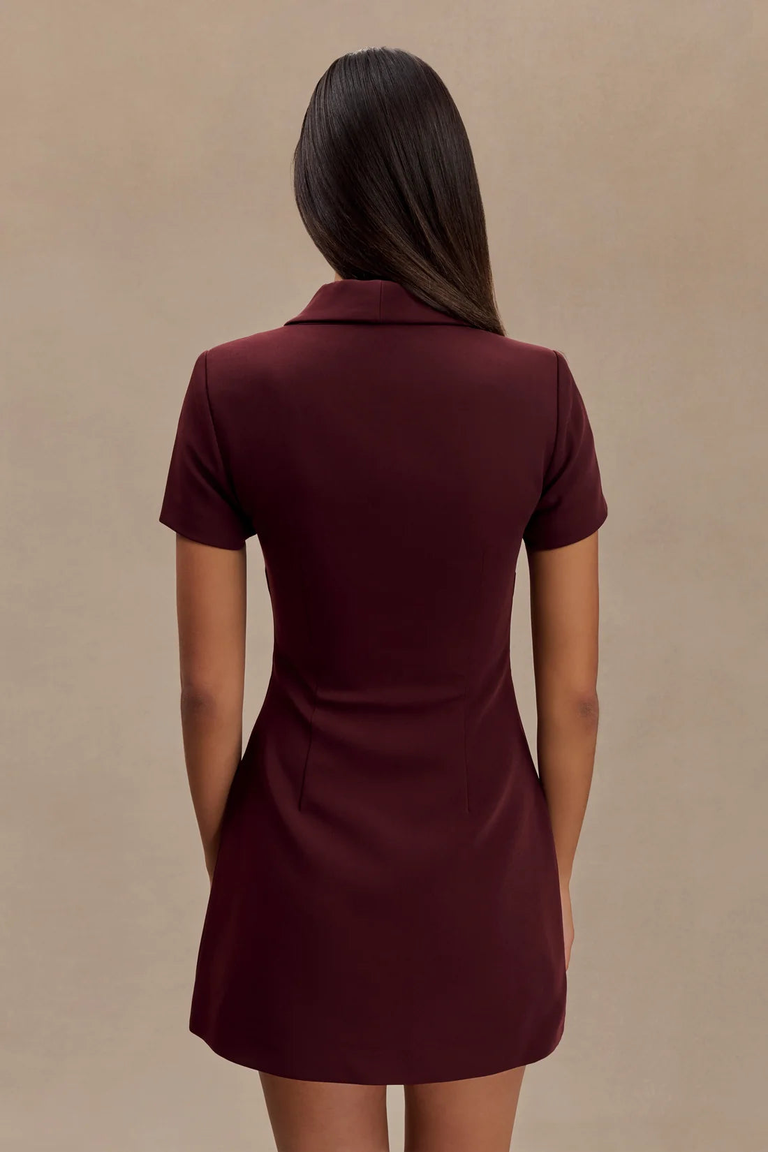 Melora Yakalı Mini Elbise