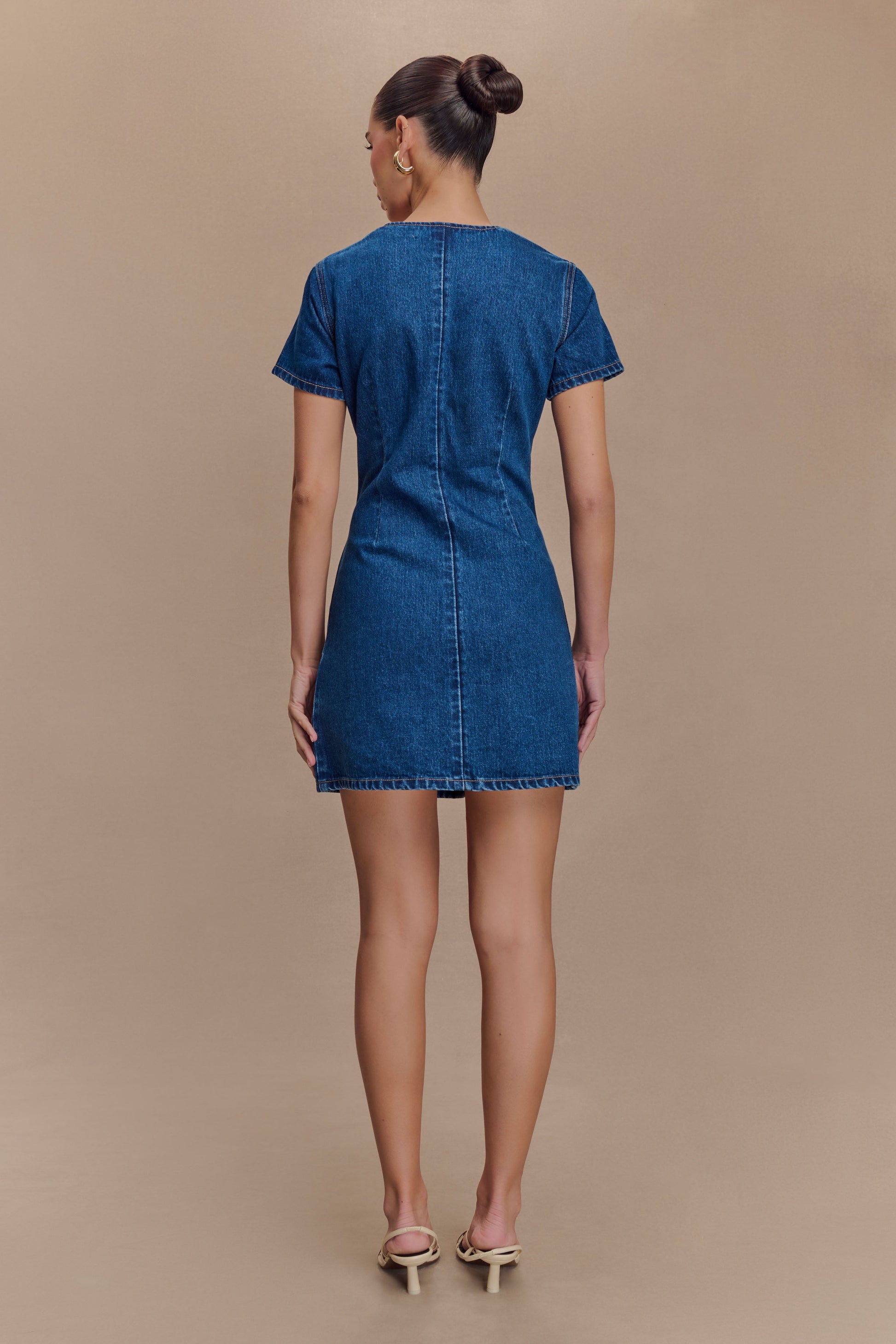 Monica Denim Mini Elbise