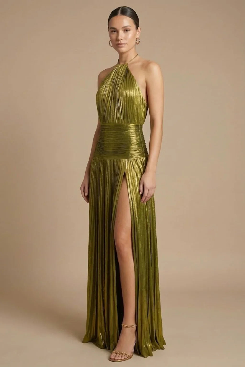 Valina Halter Yaka Maxi Elbise