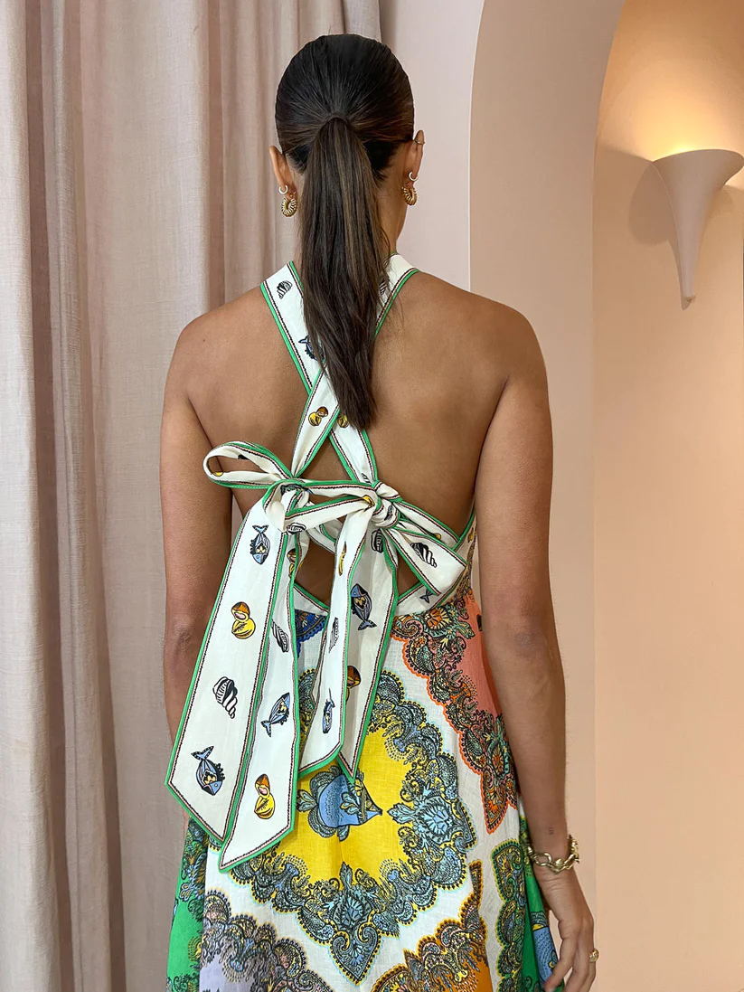 Mirabelle Folk Maksi Elbise