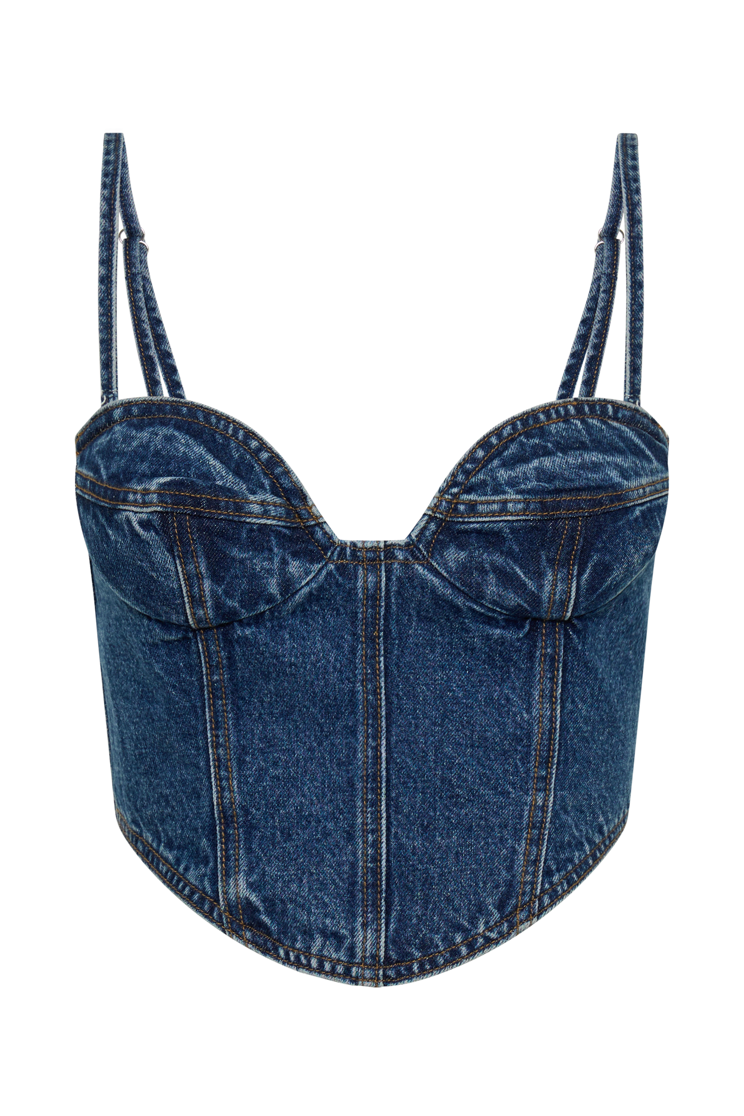 Viviane Denim Korse Üst
