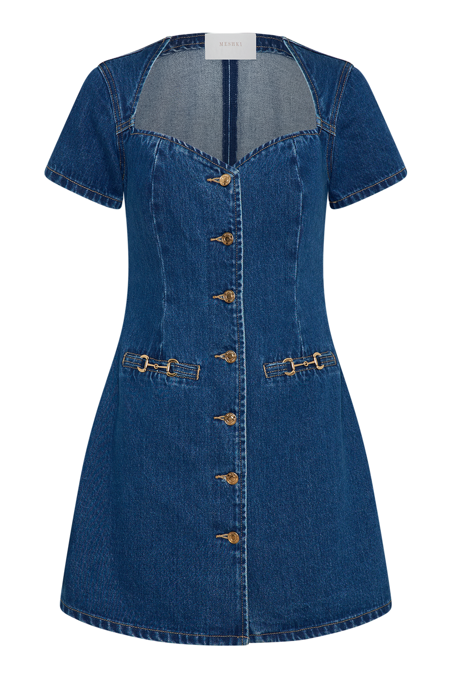 Monica Denim Mini Elbise