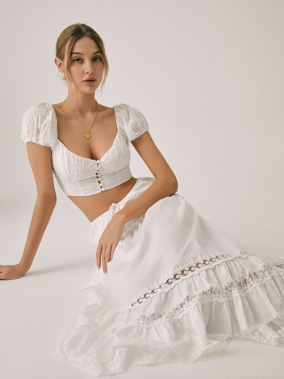 Zarif Pamuklu Crop