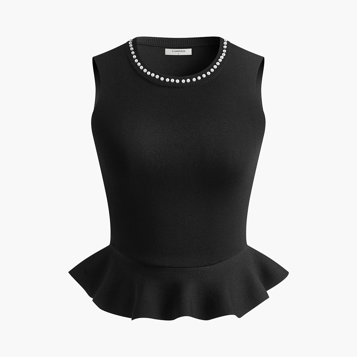 Boncuk Detaylı Triko Bluz