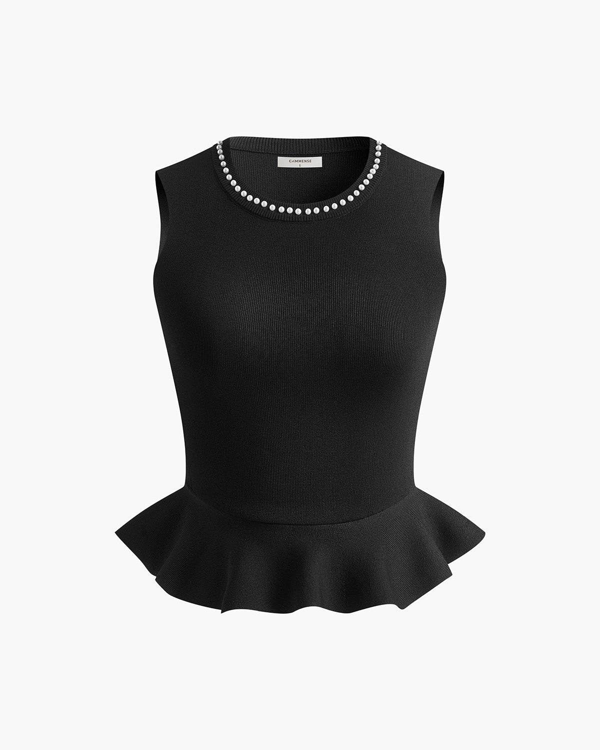Boncuk Detaylı Triko Bluz