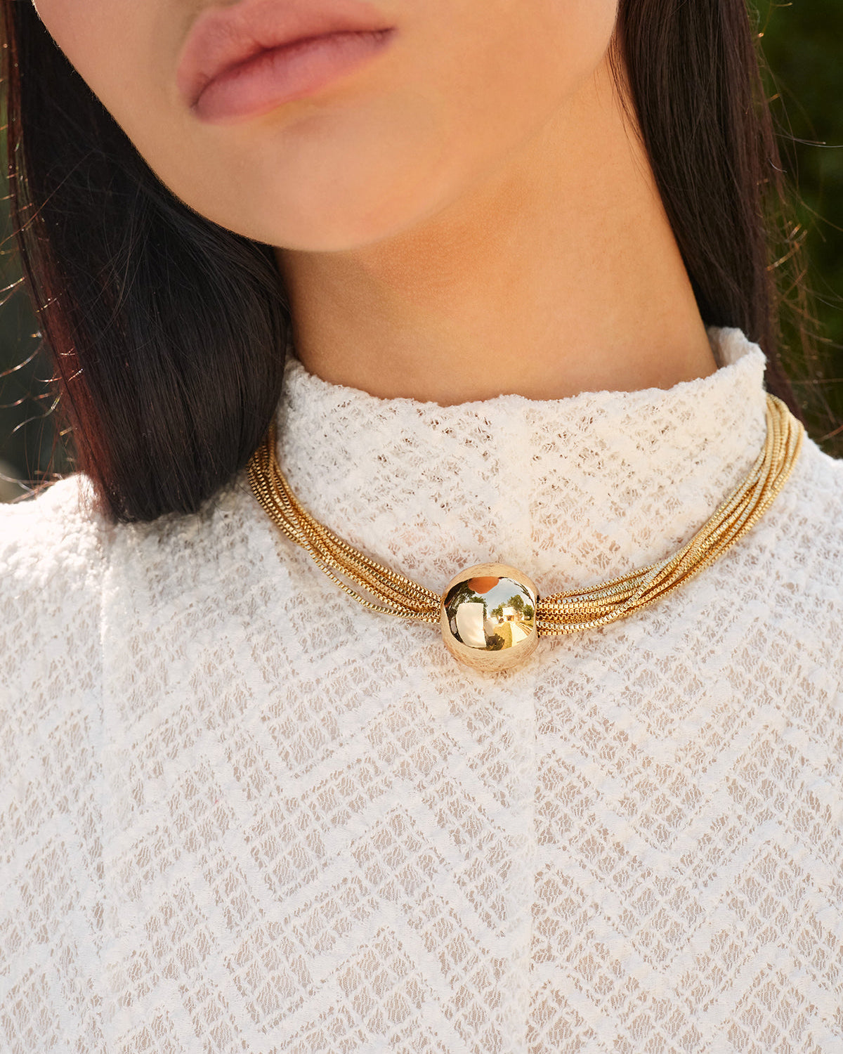 Parlak Top Choker