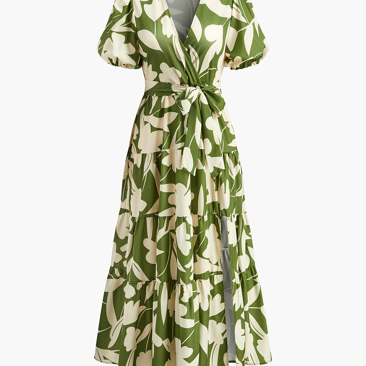 Floral Print Belted Dress
