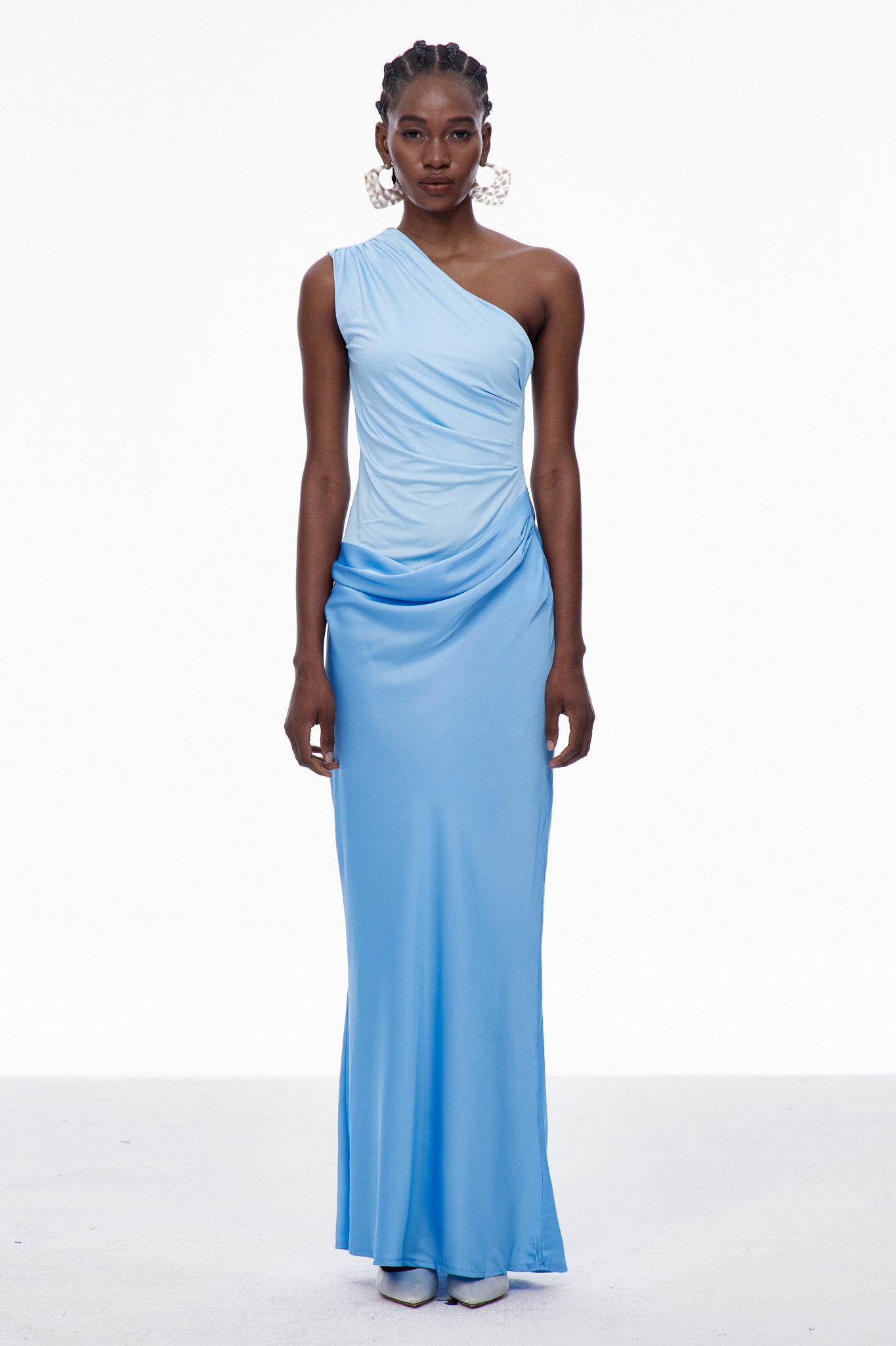 Maelle Saten Maxi Elbise