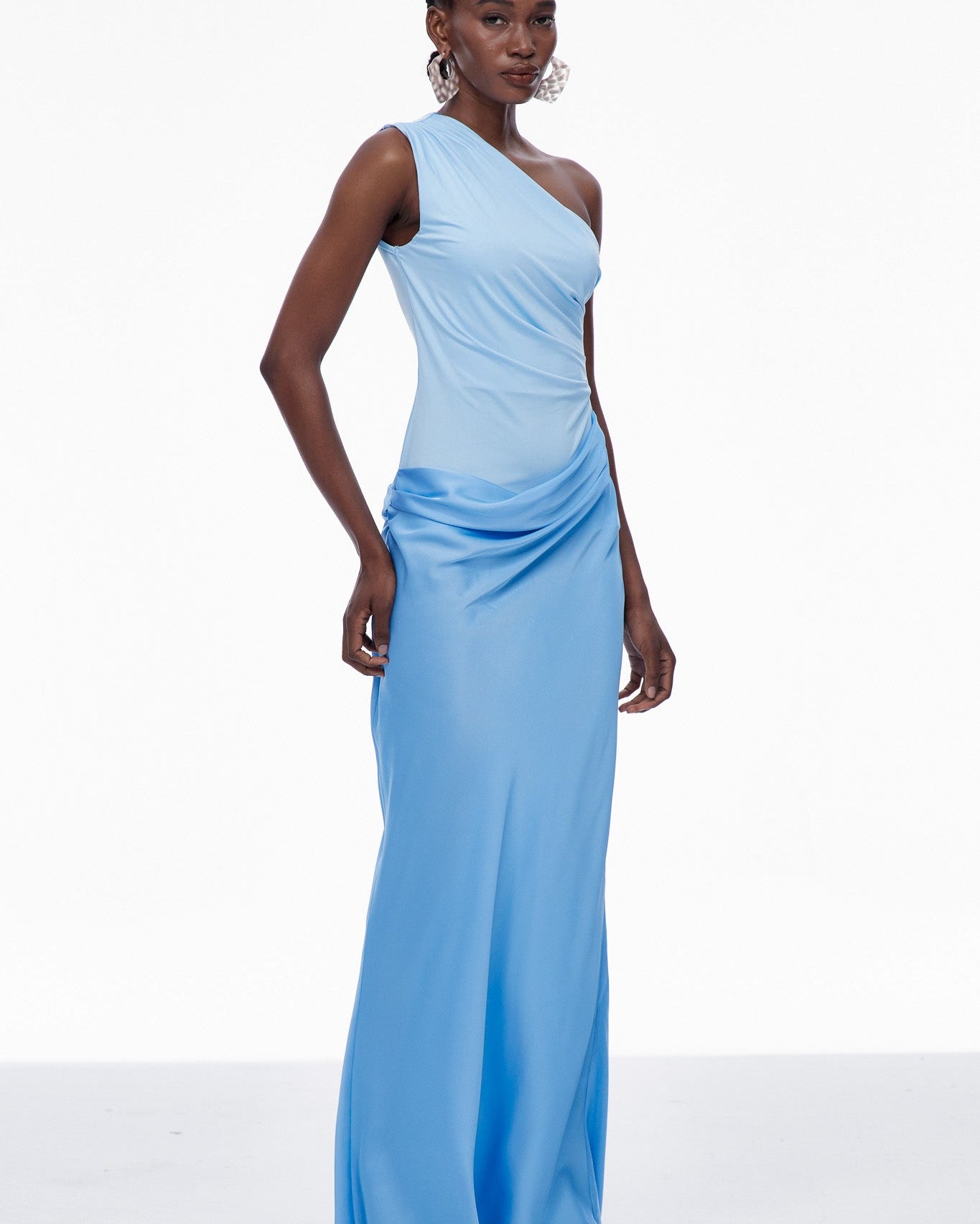 Maelle Saten Maxi Elbise