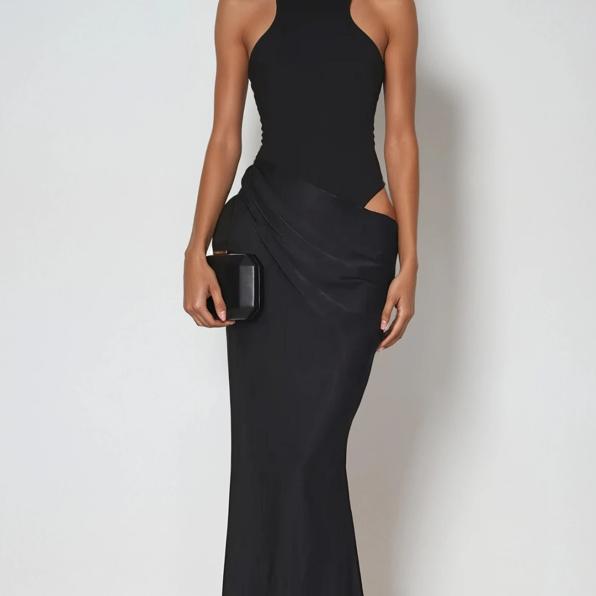 Soraya Saten Maxi Elbise
