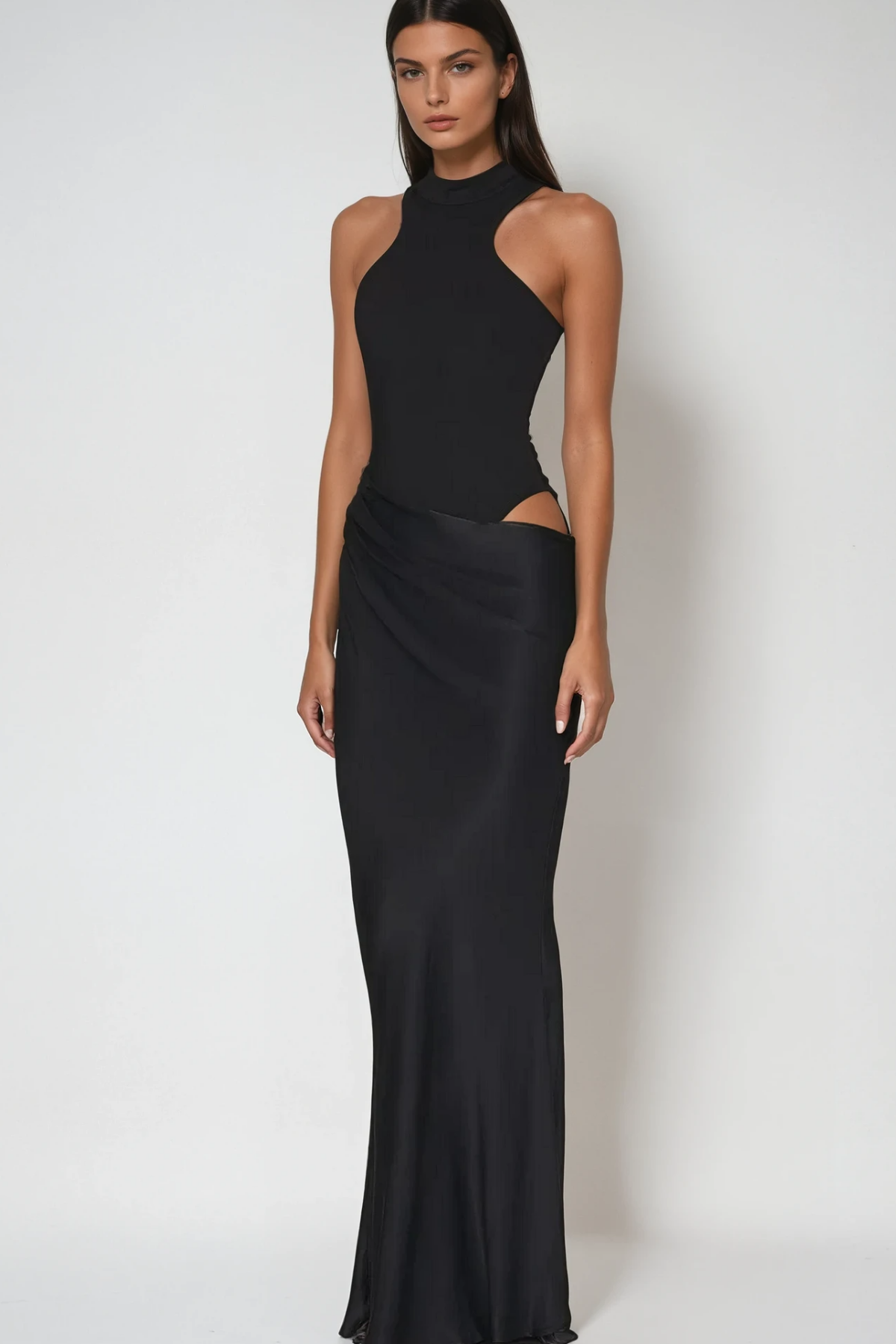 Soraya Saten Maxi Elbise