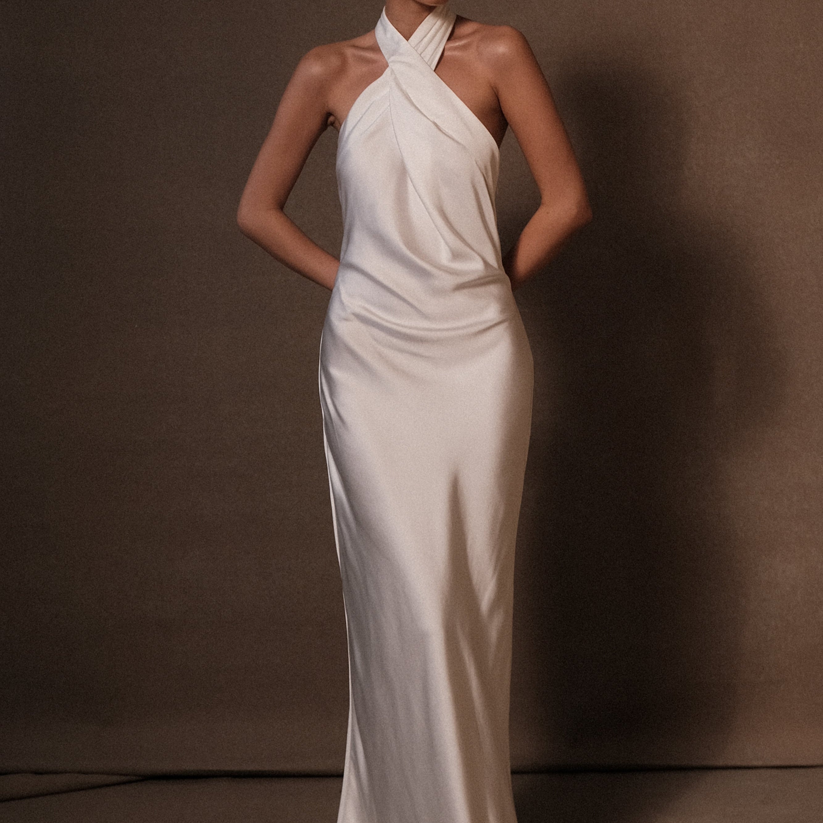 Tessa Saten Maxi Elbise