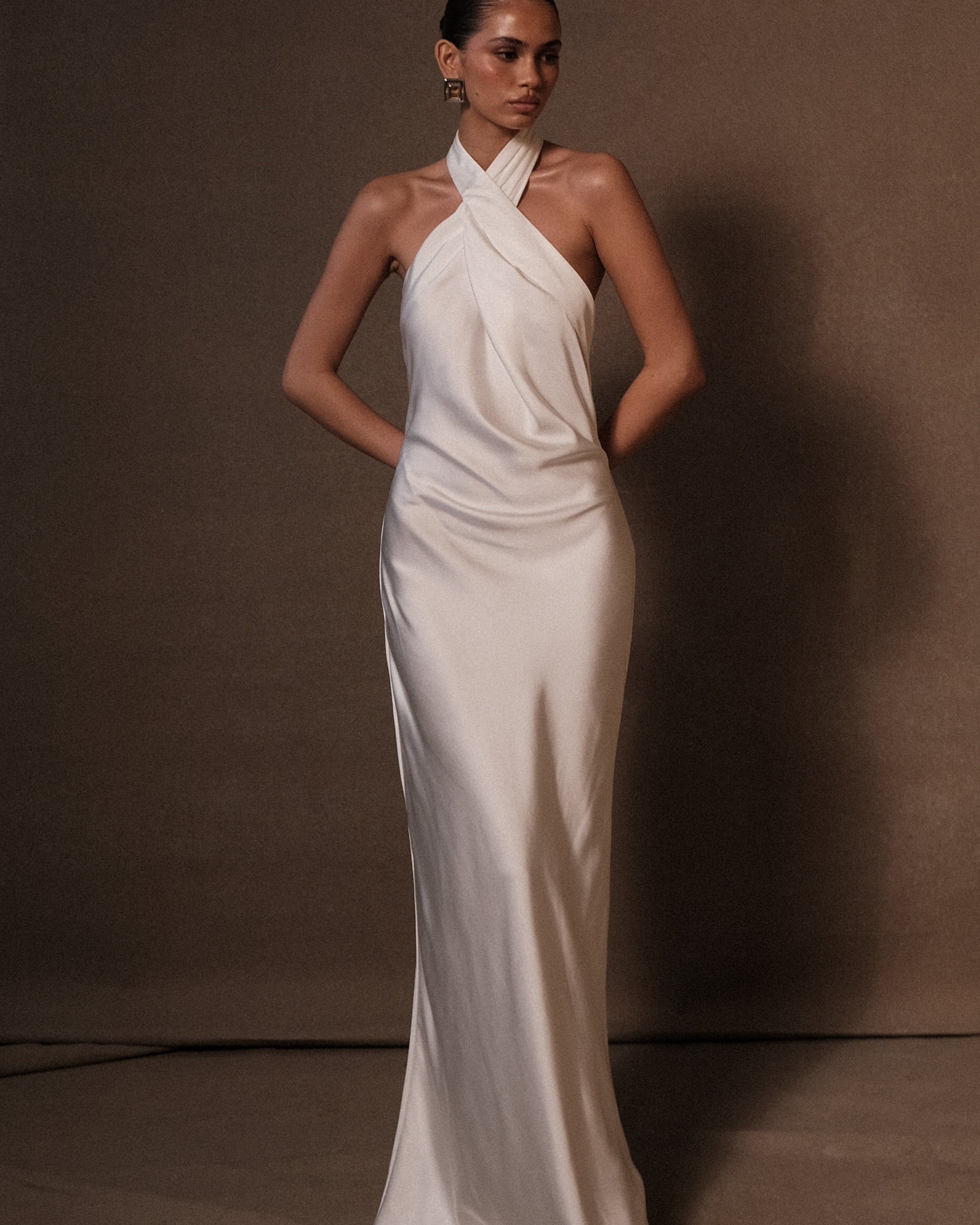 Tessa Saten Maxi Elbise