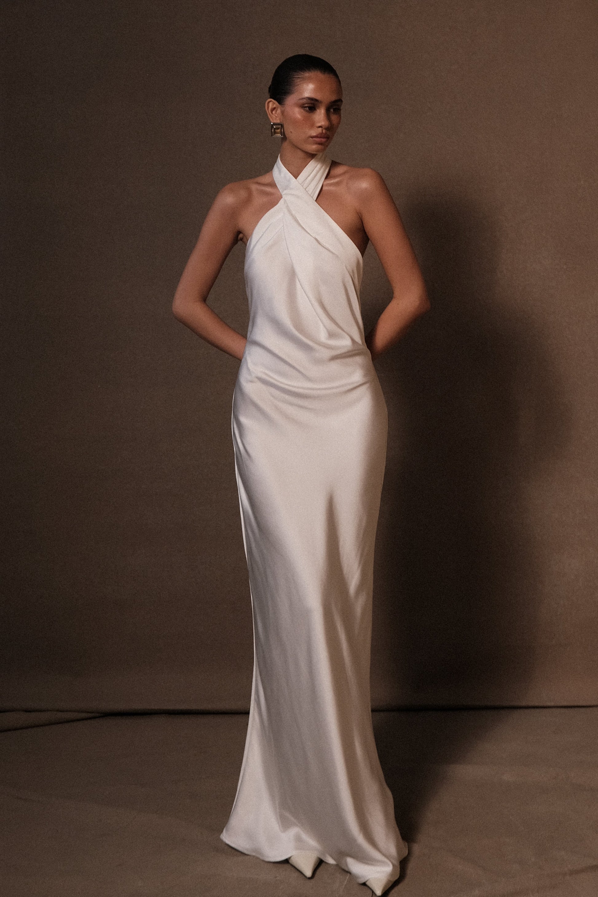 Tessa Saten Maxi Elbise