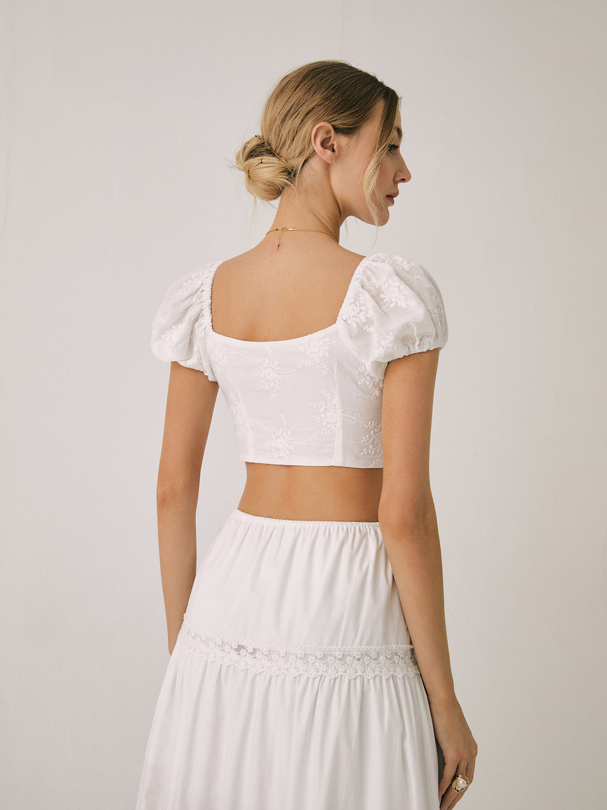 Lace Dream Crop Bluz