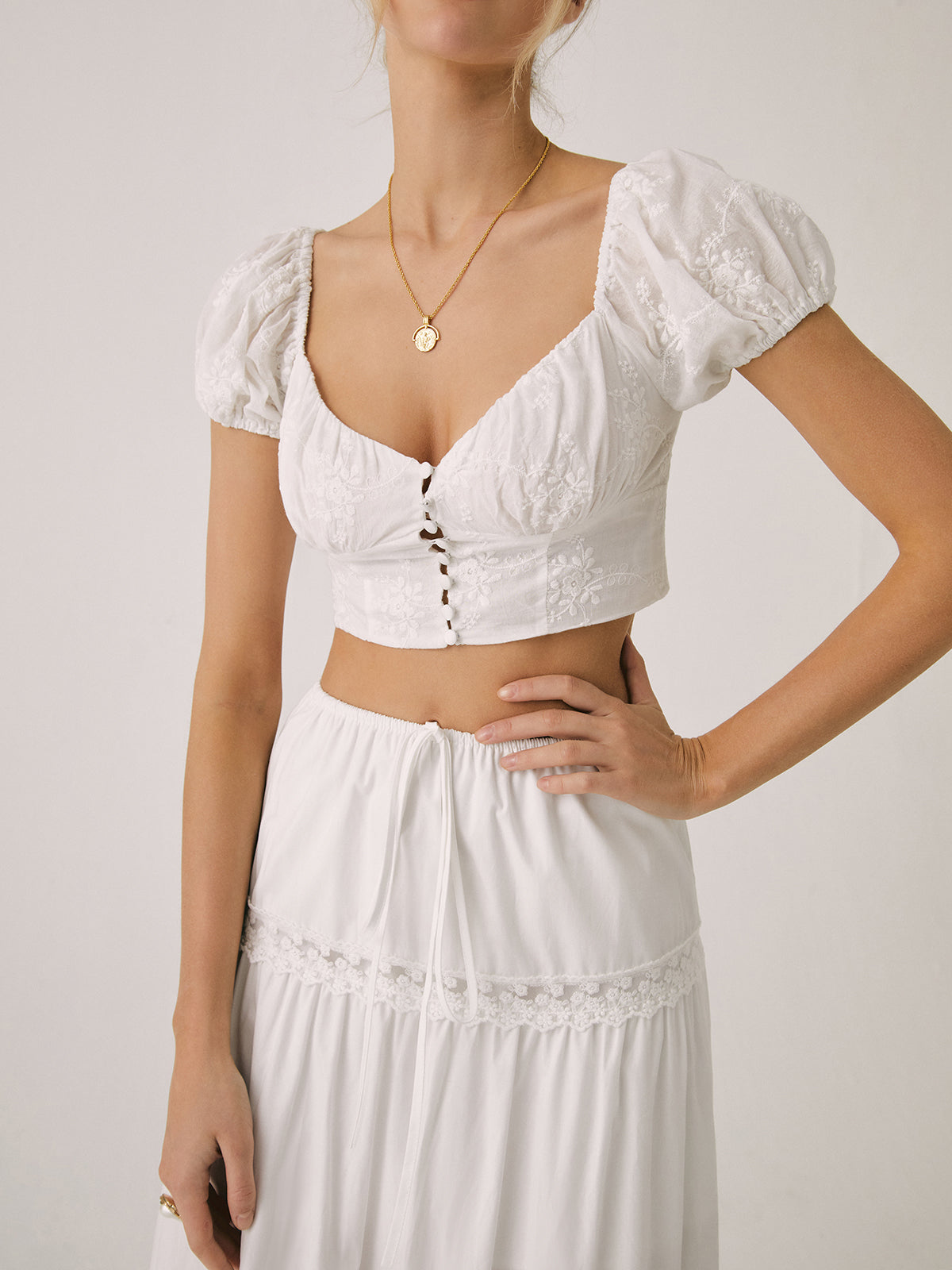 Lace Dream Crop Bluz