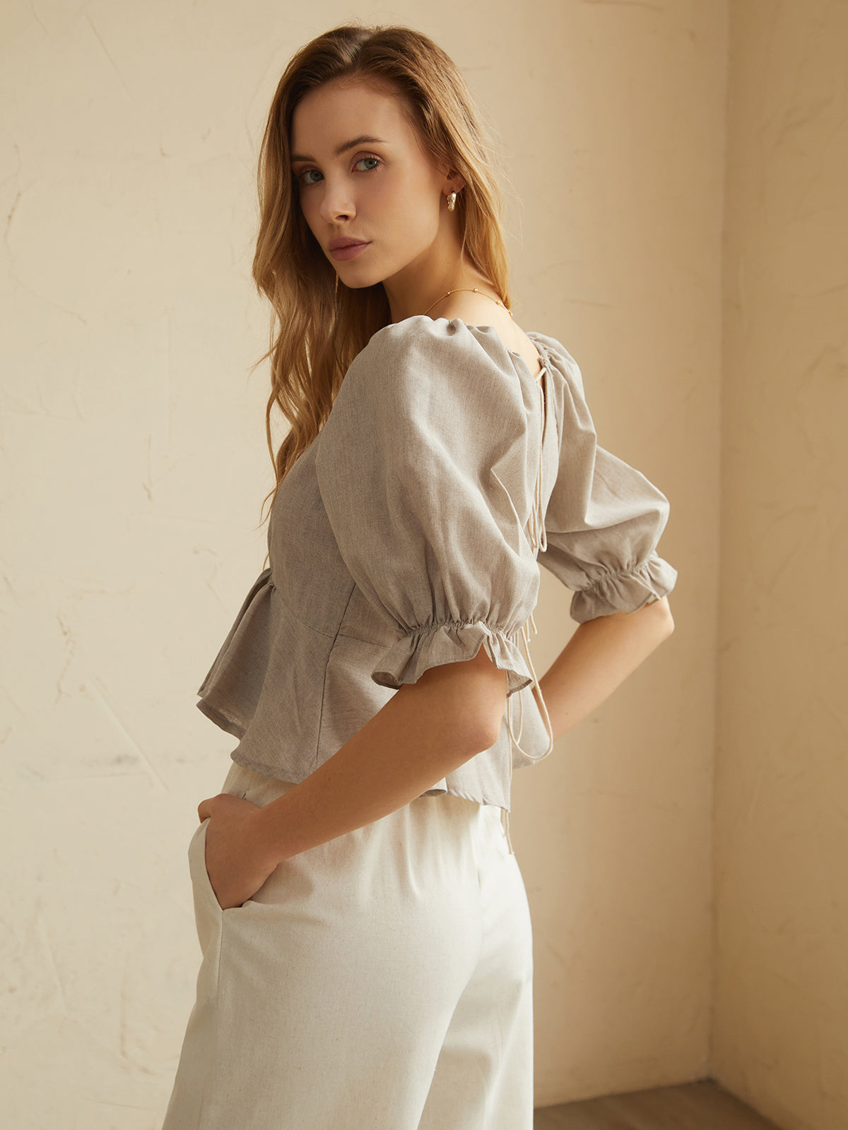 Grace Bağlama Detaylı Bluz