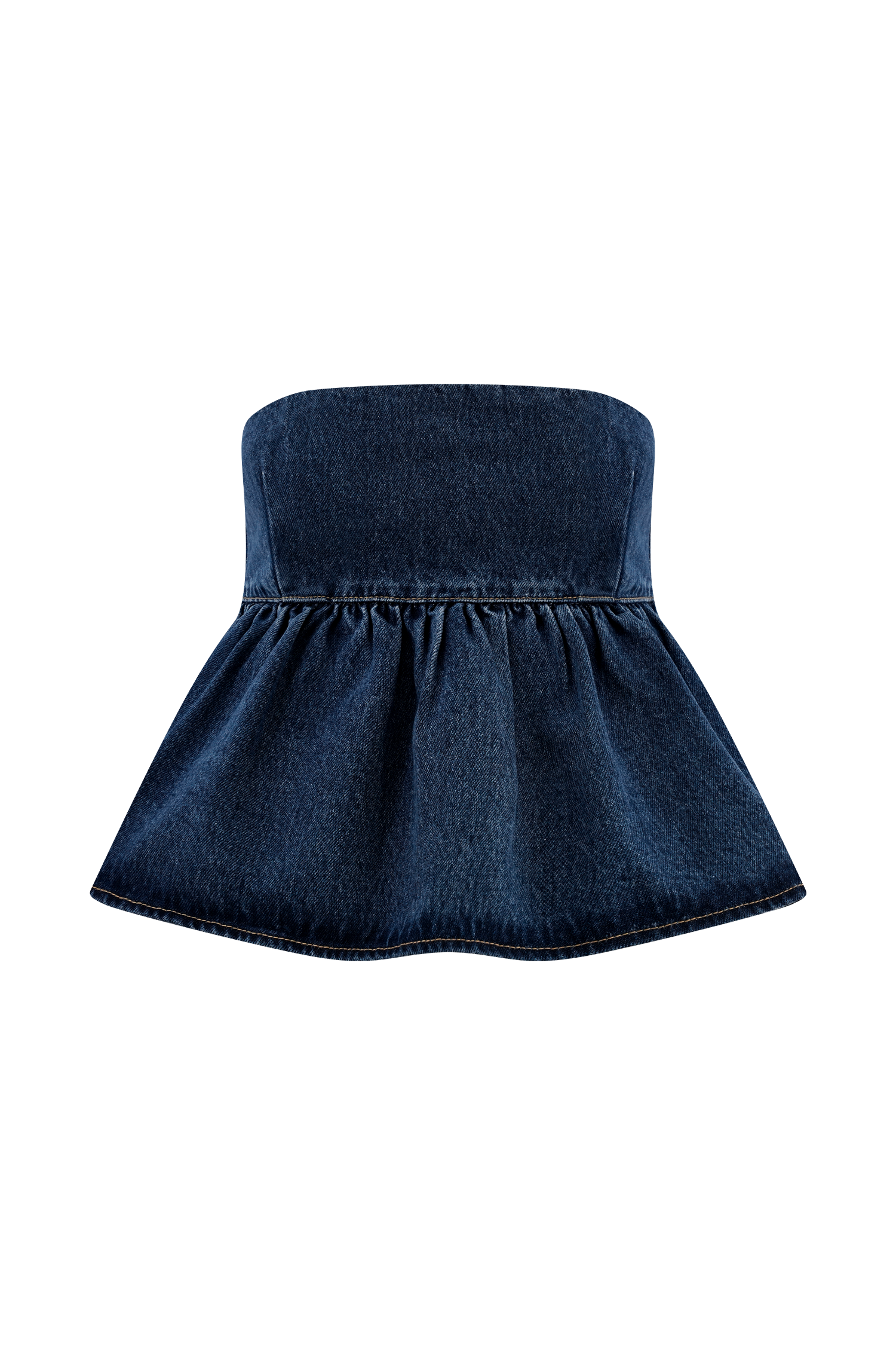 Elviah Straplez Denim Üst