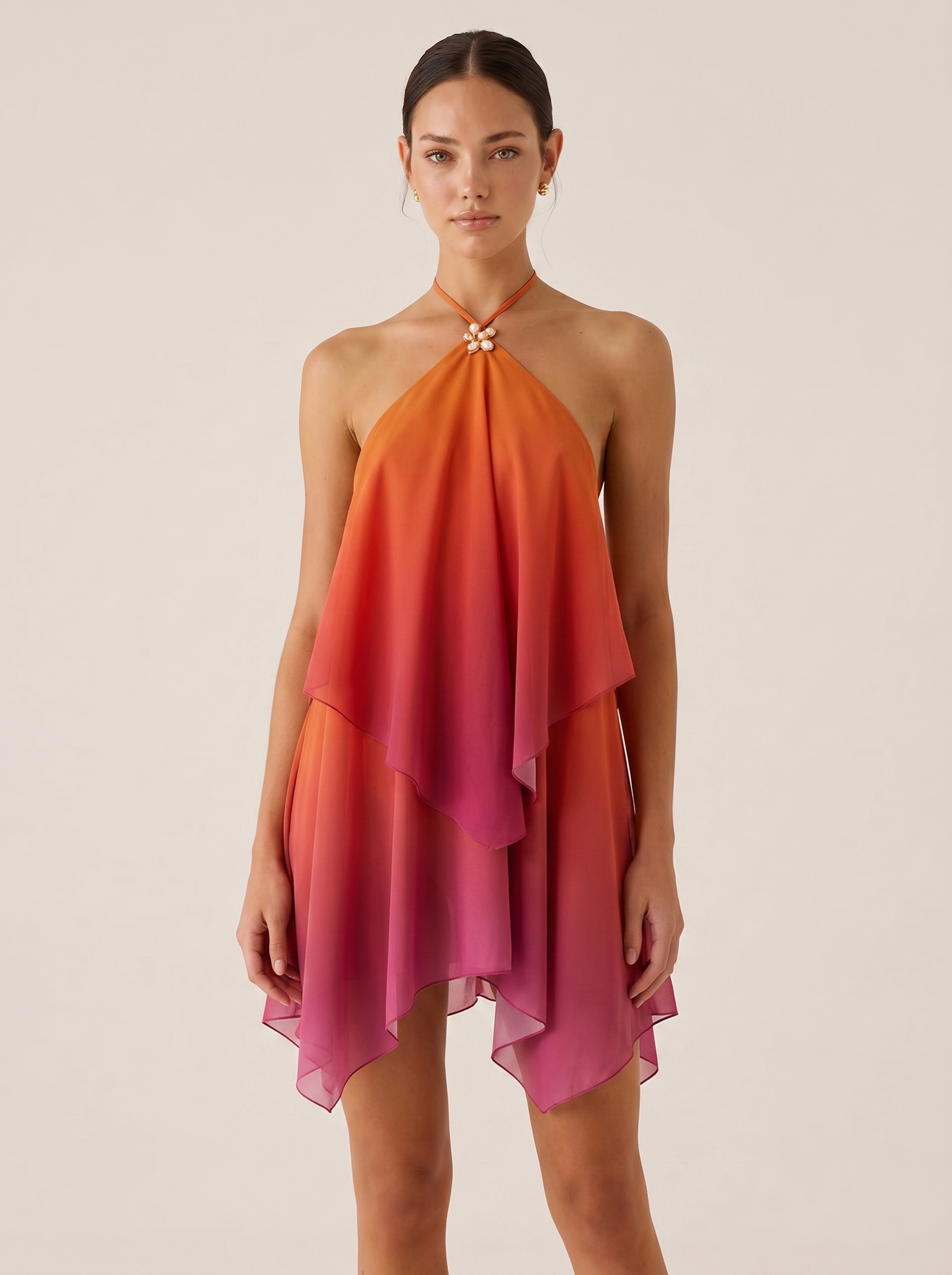 Nerine Halter Yaka Mini Elbise
