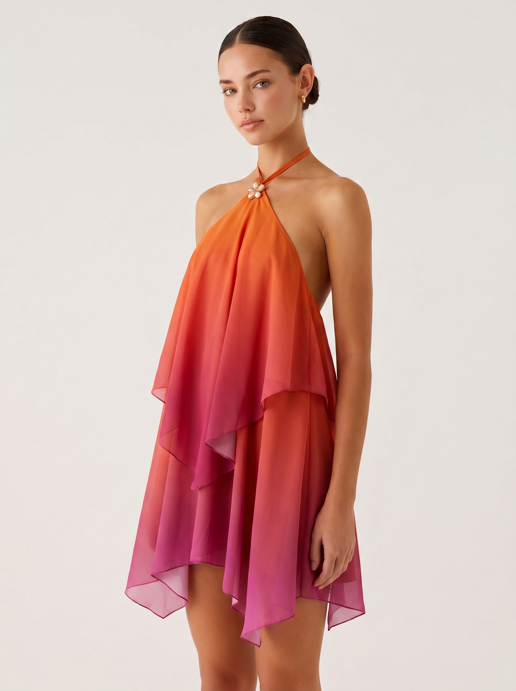 Nerine Halter Yaka Mini Elbise