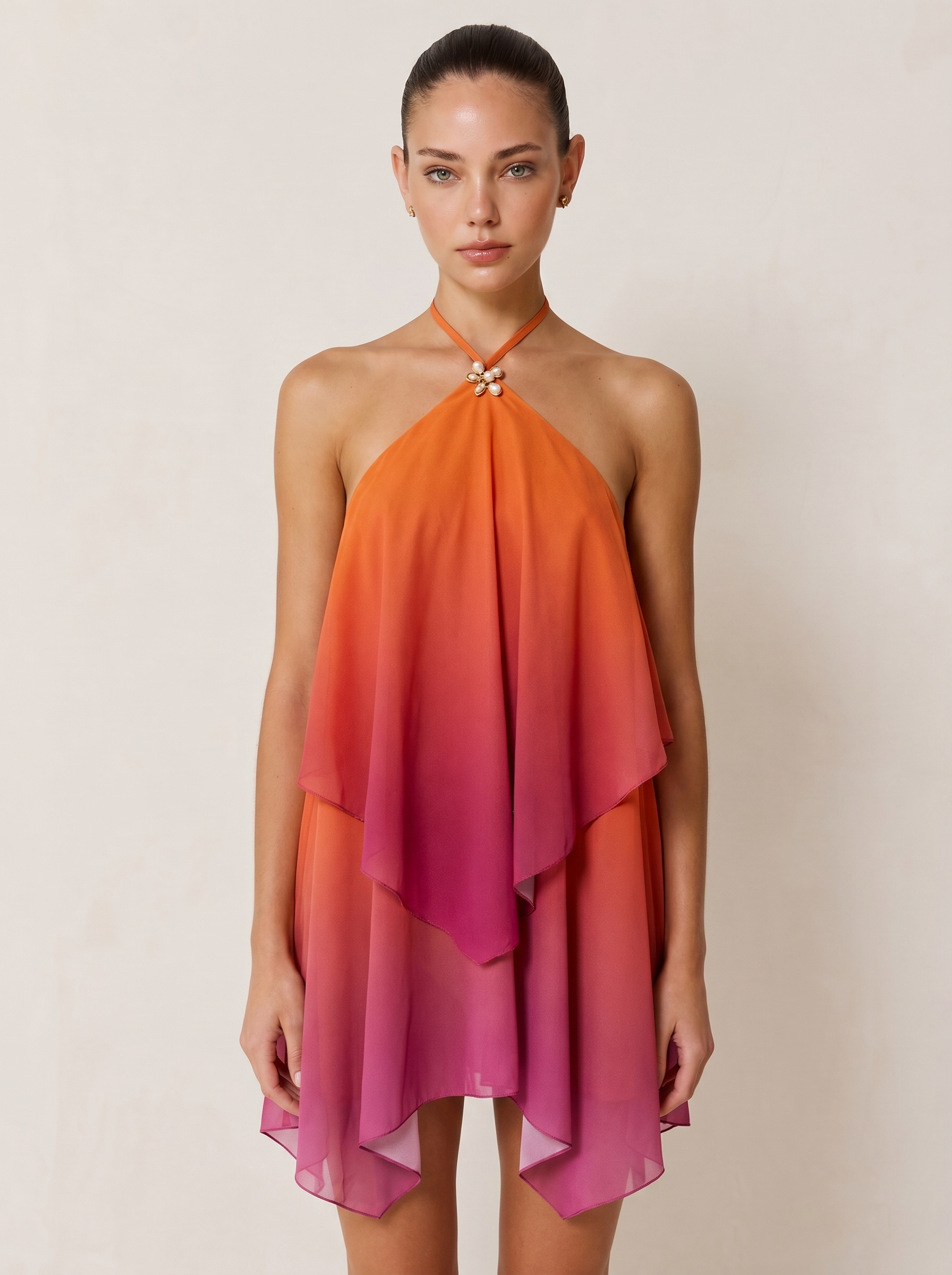 Nerine Halter Yaka Mini Elbise