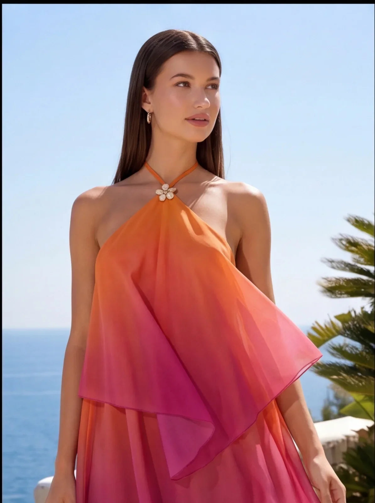 Nerine Halter Yaka Mini Elbise