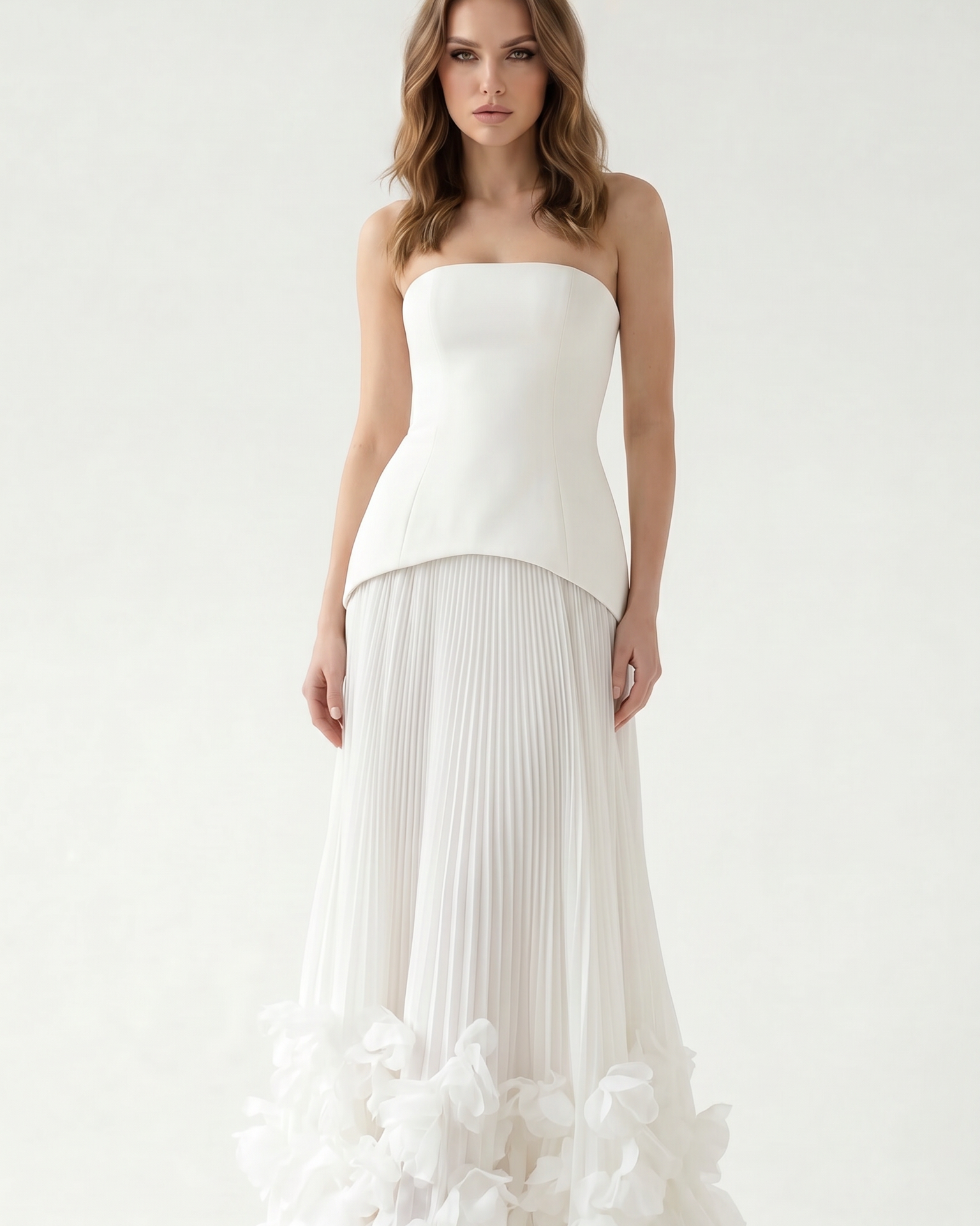 Florienne 3D Cicek Detayli Maxi Elbise
