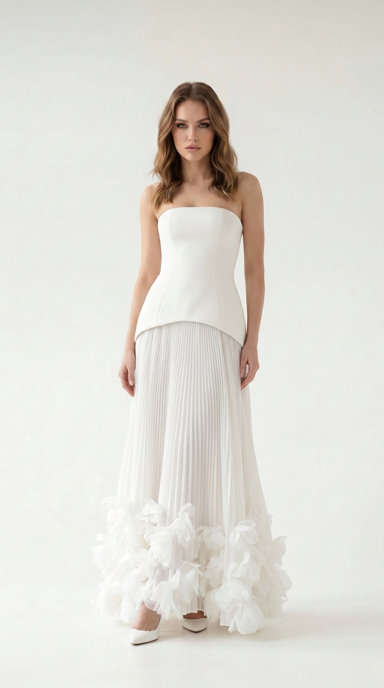 Florienne 3D Cicek Detayli Maxi Elbise